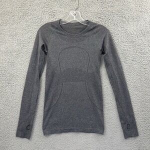 Lululemon Swiftly Tech Long Sleeve Crew Shirt‎ Gray Athletic Running Women's 4